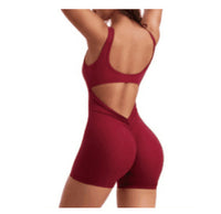 Sleeveless Leotard Midriff Outfit Pleated Jumpsuit For Women