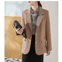 AutumnWinter Stylish Casual Womens Suit For Petite Figures