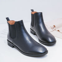 Sleeve Solid Color All-match Comfortable And Warm Short Boots