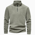 New Mens Long-sleeve Hoodie With A Stand-up Collar And A Half-zip