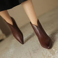 French-style Kitten-heeled Chic Ankle Boots
