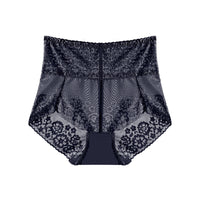 Women's Plus Size High Waist Belly Contracting Lace Underwear