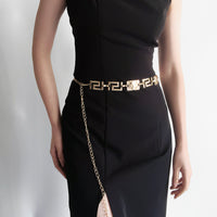 New Men's And Women's Advanced Sense Of Metal Tiger Waist Chain Gold Silver Waist Body Chain Decoration Dress Suit Evening Dress Chain Accessories