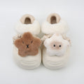Cute Plush Detachable Fleece-lined Insulated Outdoor Slip-ons With A Thick Sole
