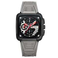 Neutral Square Calendar Multi-Function Six-Hand Quartz Mens Watch