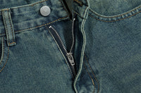 Cross Asterism Printed Cropped Pants Men's