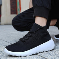 Flyknit Men's Shoes Lightweight Breathable Mesh Casual Sneaker