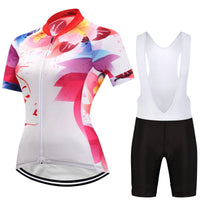 Women's short-sleeved suit for summer cycling