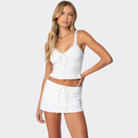 Women's Double-strap Fake Two-piece Vest