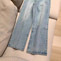 Fashion Personality Wide Leg Jeans For Women