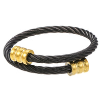 Trendy Retro Personality Stainless Steel Winding Geometric Bracelet