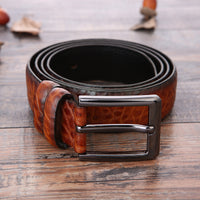 European And American Fashion Men's Business Belt New Creative Gifts Belt Laser Logo Factory Wholesale