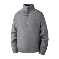 Men's Turtleneck Loose Solid-Color Knitted Pullover Bottoming Sweater