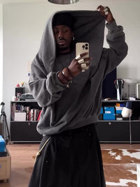 Men's Casual Hooded Loose Sweatshirt