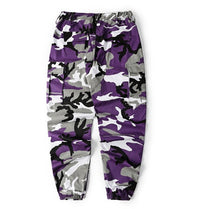 Camouflage overalls shrink feet web celebrity god pants street dance powder camouflage BF wind