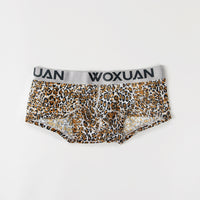Men's Nylon Printed Striped Boxers