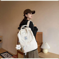 College Student Retro Hand-carrying Backpack Simple Fashion Backpack