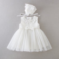 Simple All-match And Cute Girls' Baby Wedding Dress