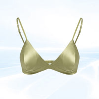 Wireless Silk Triangle Cup Bra