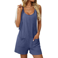 Casual Fashionable Knitted Jumpsuit With Straps For Women