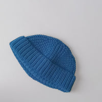 Pure Color Knitted Melon Leather Hood Children's Hat