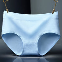 Mid-waist Cotton Solid Color Triangle Briefs