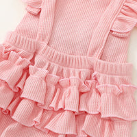 Baby Girl Red Bow Lace Romper