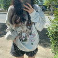 Milk Cat Printed Sweatshirt Autumn Winter Long Sleeve Fashio