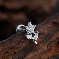 Minimalist Niche Micro-pave Zircon Ear Bone Studs