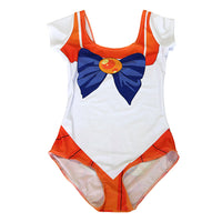 Digital Printed Sleeved One Piece Swimsuit