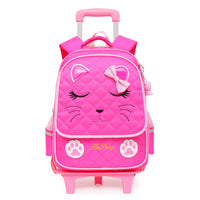 Children's Two-three-wheel Trolley Schoolbag Detachable