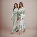 Fashionable, Elegant, And Fresh Cotton-linen Shirt And Skirt Set