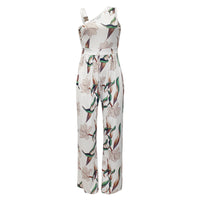 Women's Printed Sleeveless High Waist Casual Jumpsuit