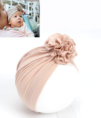 Pleated flower hat