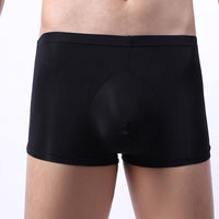Underwear Transparent Ice Silk Boxer Solid Color