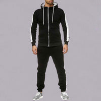 Men's color matching splicing casual suit