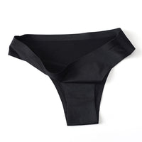 Underwear Women's Ice Silk Seamless Low Waist  One Piece Large Size Cotton Briefs