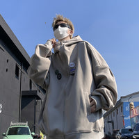 Hooded Sweater Men's Spring American Preppy Style Coat