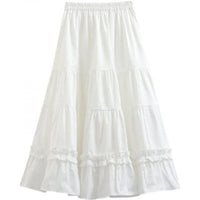 New Cute Slim-fit Pleated Umbrella Skirt Tiered Skirt