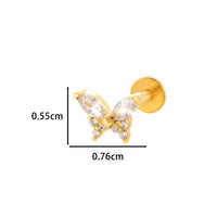 Stainless Steel Internal Thread Flat Bottom Rod Labret