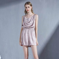 Season silk pajamas women thin