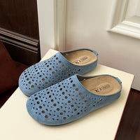 Women's Thick-soled Boken Toe-cap Half Slippers