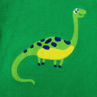 Long-sleeved Cartoon Dinosaur Print Pajamas Two-piece Suit