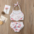 Printed camisole two-piece suit