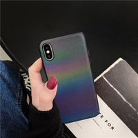 Compatible with Apple , Gradient reflective phone case