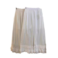 Artistic-style Wide-leg Pants Womens Loose-fitting Casual Cotton