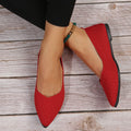 Oversized Shoes Female Pointed Flyknit