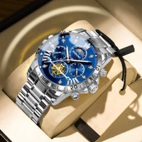 Men's Business Student Night Light Waterproof Flywheel Quartz Watch