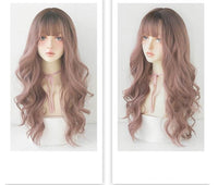 Golden big wavy wig