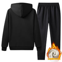 Hooded Casual Fashionable Warm Trousers Suit